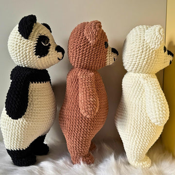 Bear Crochet Bundle: Teddy, Panda, Polar Bear Amigurumi (PDF Pattern)