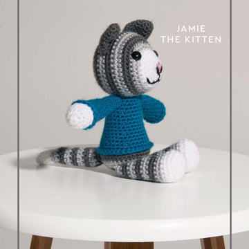 "Jamie the Kitten" - Free Crochet Pattern For Toys in Paintbox Yarns Simply DK - 009