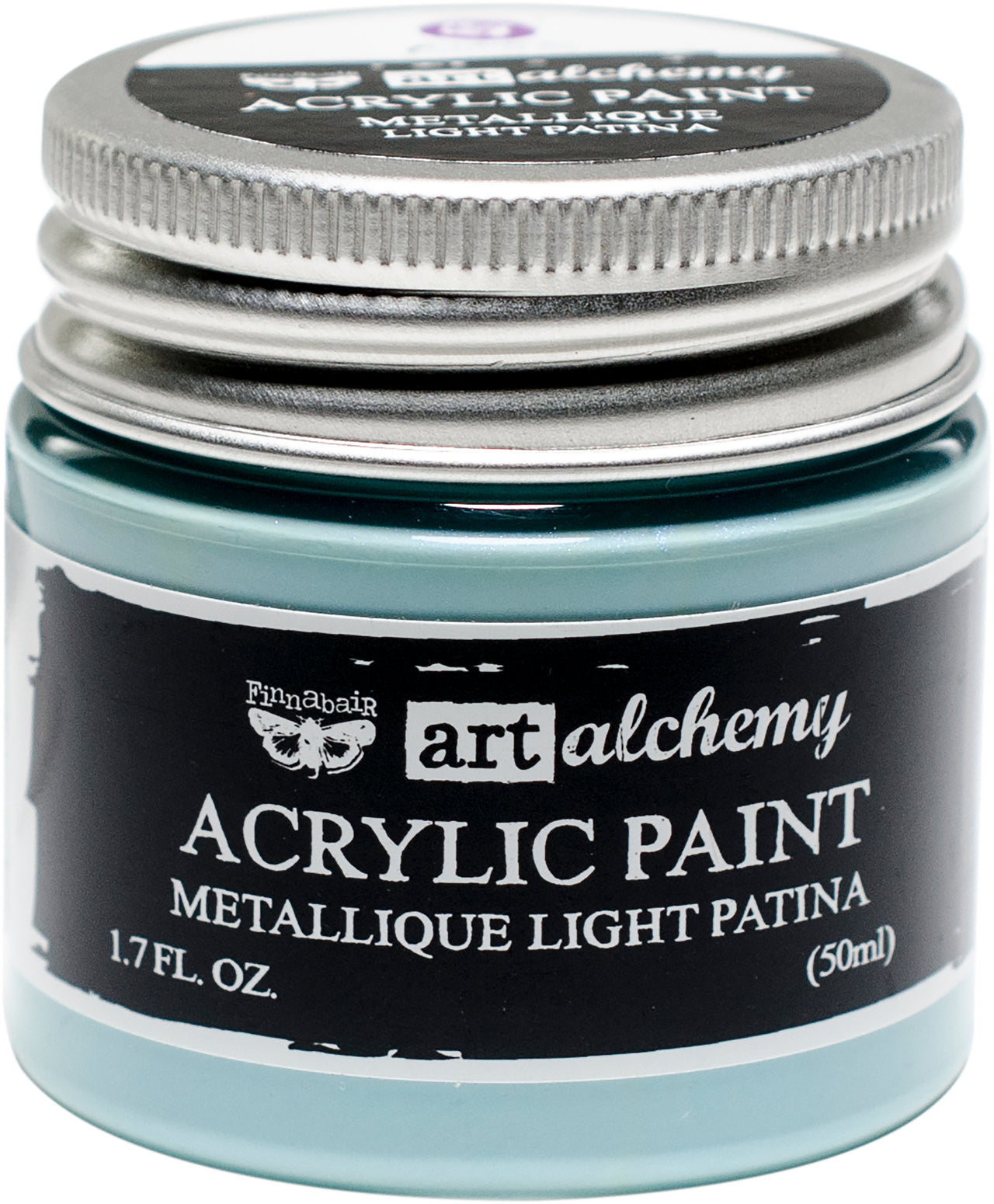 Prima Marketing Finnabair Art Alchemy Acrylic Paint 1.7 Fluid Ounces - Metallique Light Patina