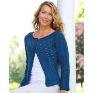 281 Point and Line Cardigan - Knitting Pattern for Women in Valley Yarns Amherst