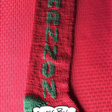 Monogrammed Knit Christmas Stocking