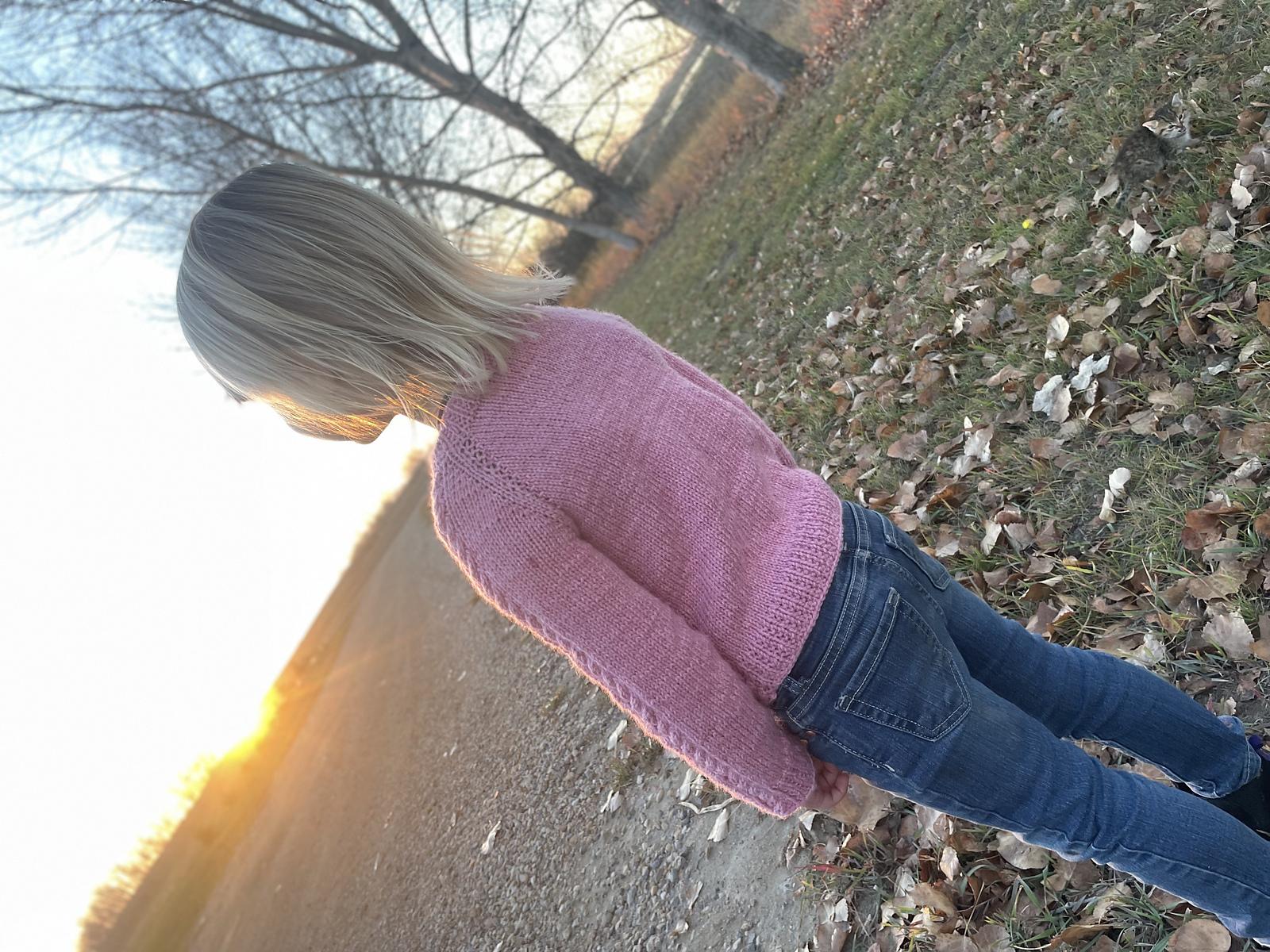 Simple Raglan Cable Sweater