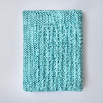 Textured Knit Baby Blanket