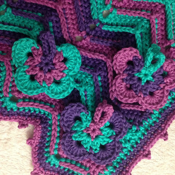 Ridged Chevron Butterfly Blanket