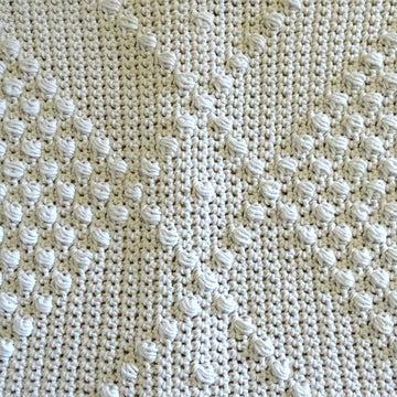 Crochet Cushion Cover Boho Diamond