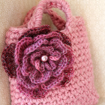 Dusky rose little purse