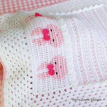 Bedtime Bunnies Baby Blanket