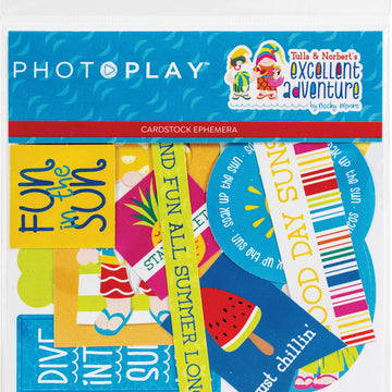 Photoplay Paper Tulla & Norbert's Excellent Adventure Cardstock Die-Cuts - 626064
