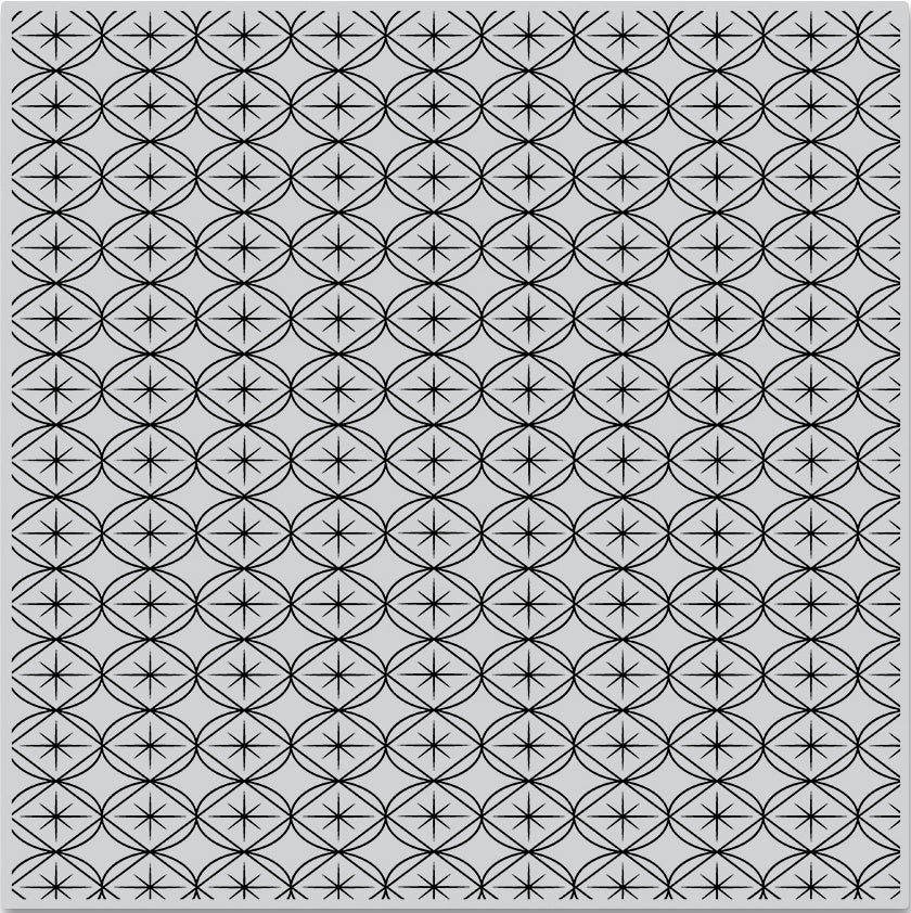 Hero Arts Background Cling Stamp 6"X6" - Mod Pattern Bold Prints