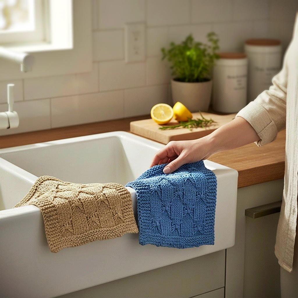 Cute Bows Dishcloth