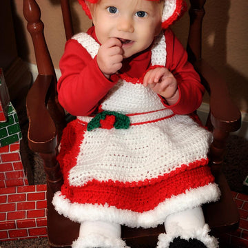 Missy Claus Apron & Hat 12-122B