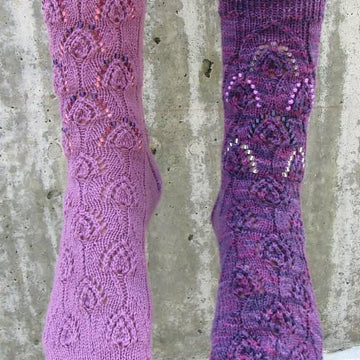 Beaded Peacock Socks