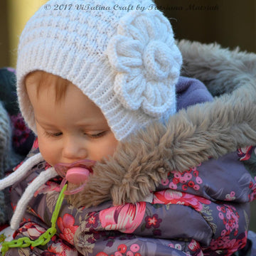 Snowy Flower Bonnet