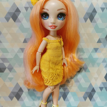 Doll clothes - Dress "Honey Summer" for fashion Rainbow dolls