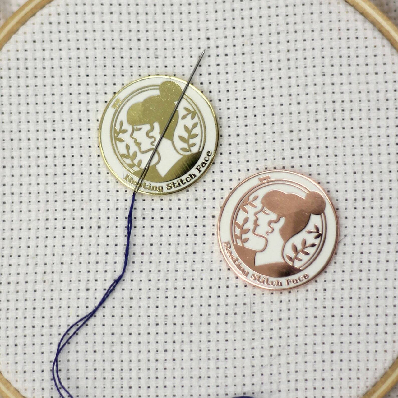 The Snarky Crafter Resting Stitch Face - Rose Gold