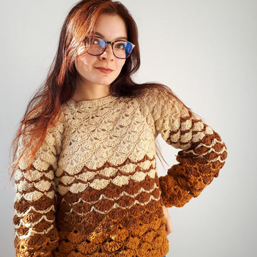 Two toned sweater