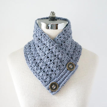 Classic Lace Neck Warmer Scarf