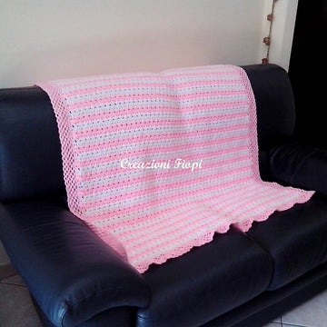 Star couch puff baby blanket stitch