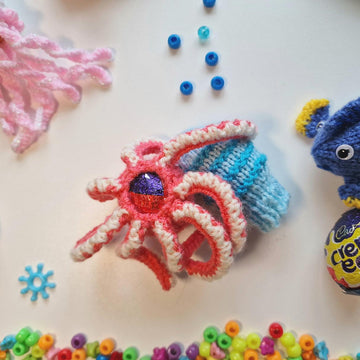 Sea Life Creme Egg Cosies (Octopus, Jelly Fish, Clown Fish - Nemo)