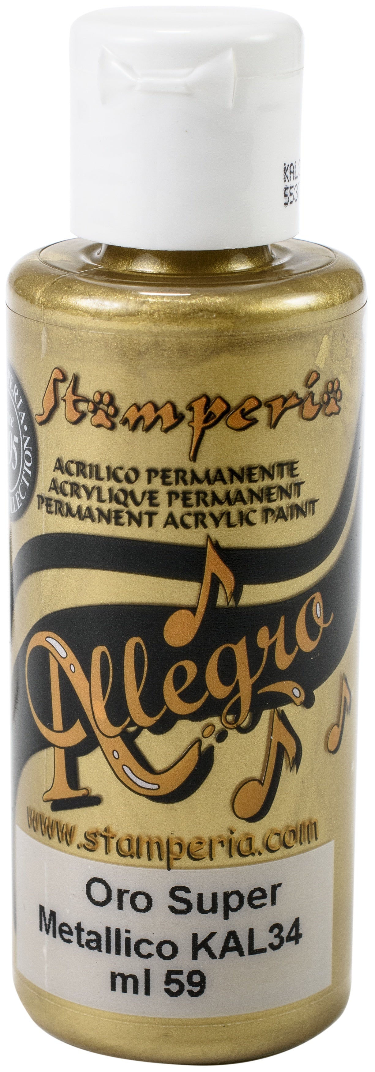 Stamperia Intl Stamperia Allegro Paint 59ml - Super Gold