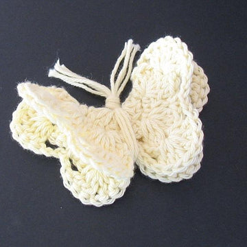 Lively Creamy Butterfly Brooch