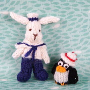 Sailor bunny and quirky penguin