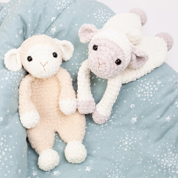 Sheep lovey, amigurumi snuggler