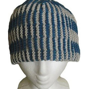 Double Stripes - Illusion Knit Hat