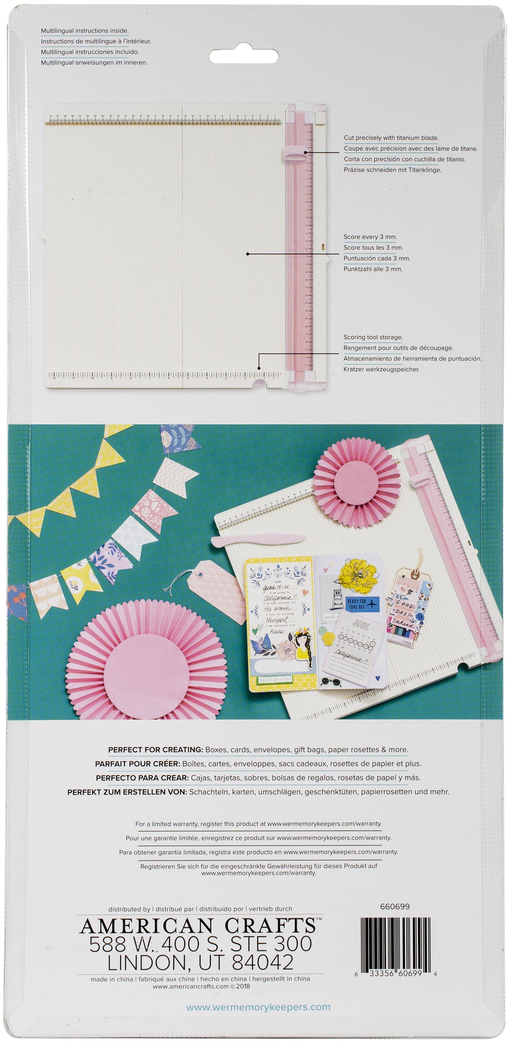 We R Memory Keepers Trim & Score Board - Metric