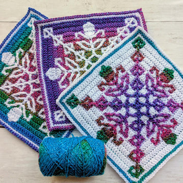 Dusky Meadow Mosaic Square