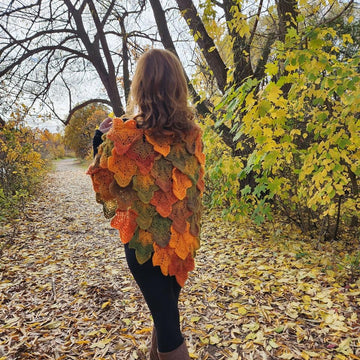 Maple Leaf Crochet Shawl