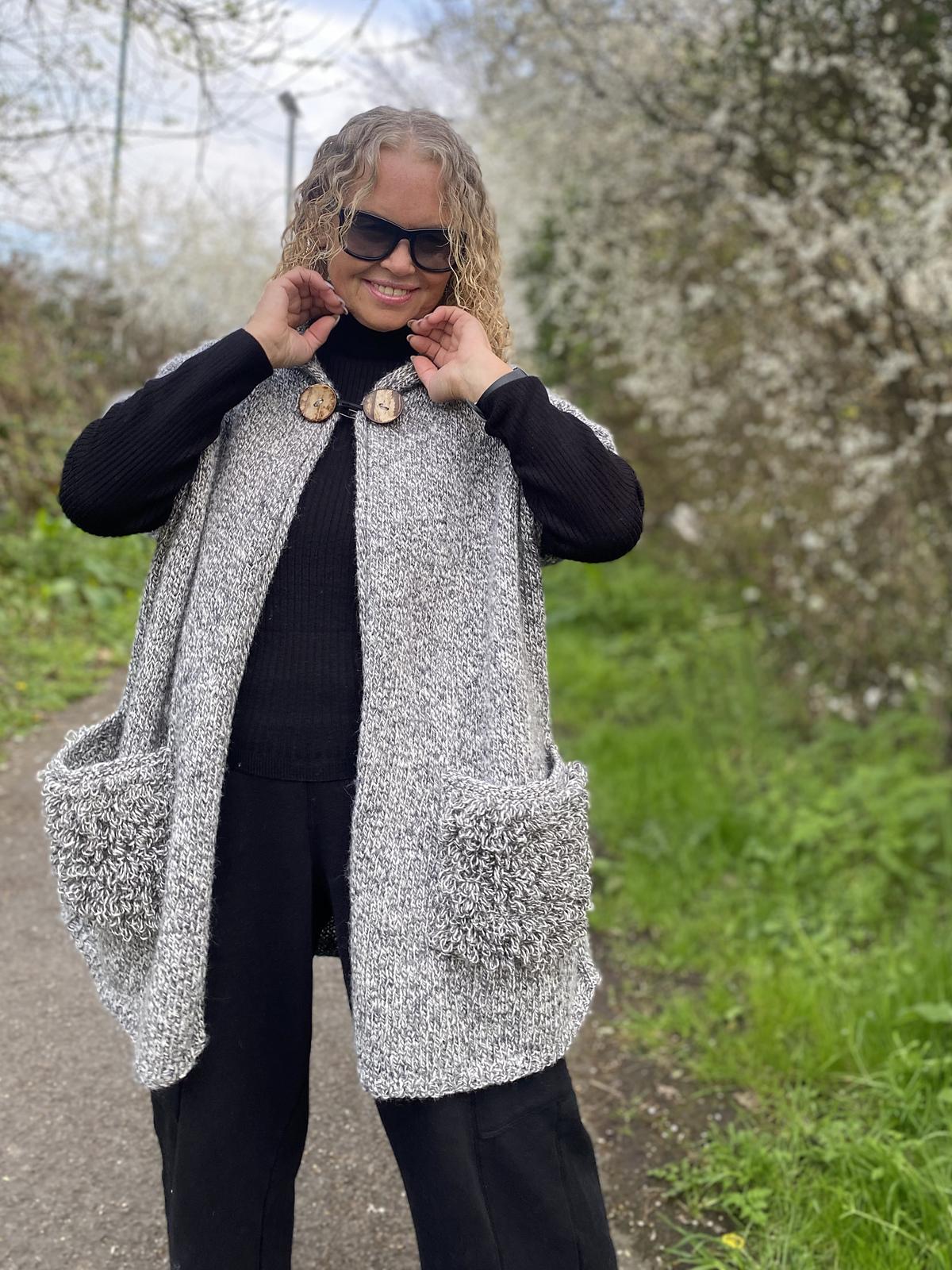 Marled Hoodie Vest
