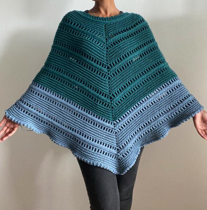 Crochet poncho pattern: crochet poncho, crochet slipover, crochet pattern  PDF