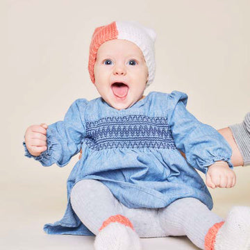 "Polar Beanie" - Beanie Knitting Pattern For Babies in Paintbox Yarns Simply DK