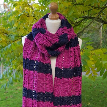 Hot Pink Modern Scarf