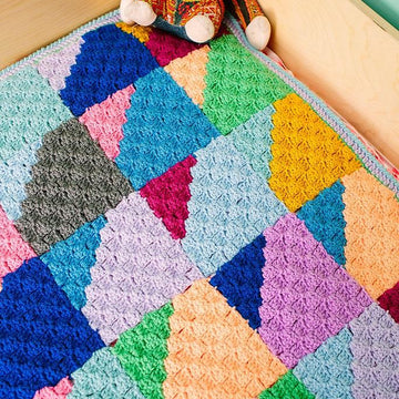 Geo Rainbow Blanket