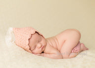 Just peachy baby bonnet