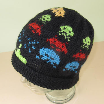 Retro Space Invaders Beanie Hat