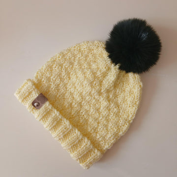 Lemon Seersucker Hat