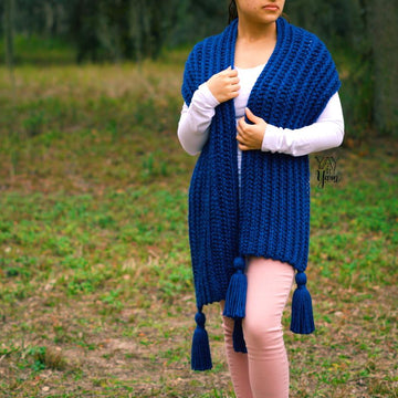 Knit-Look Crochet Scarf