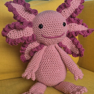 Axolotl Salamander Crochet Amigurumi Plush Doll