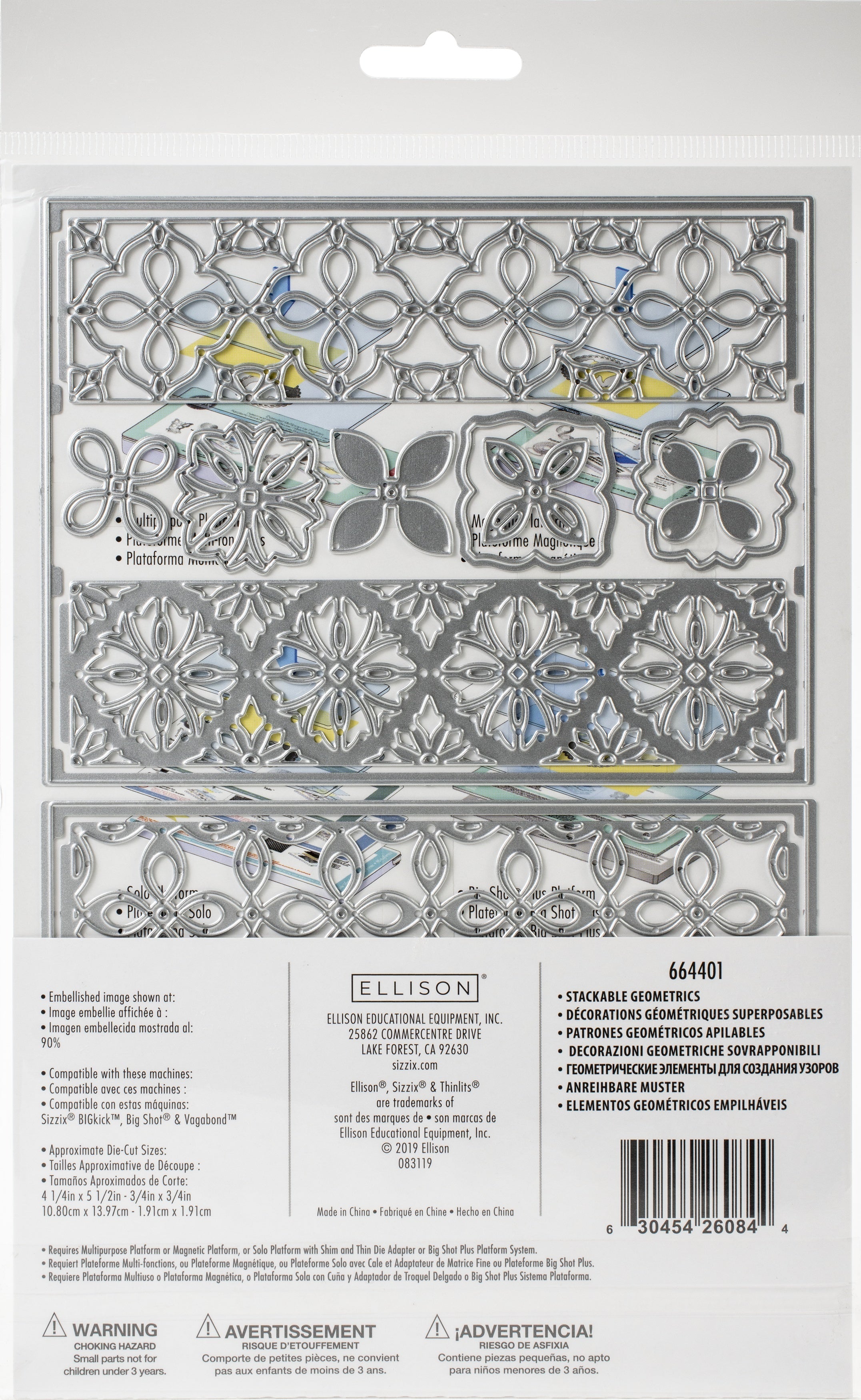 Sizzix Thinlits Dies 12/Pkg - Stackable Geometrics