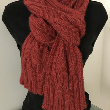 Cardiff Cable Rib Scarf and Cowl
