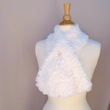 Fluffy Keyhole Scarf