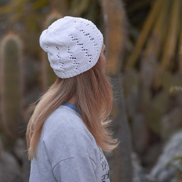 Summer lace beanie hat