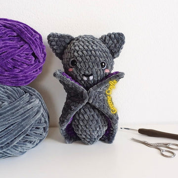 Bat Plush Toy for Halloween - Crochet Pattern for Beginners