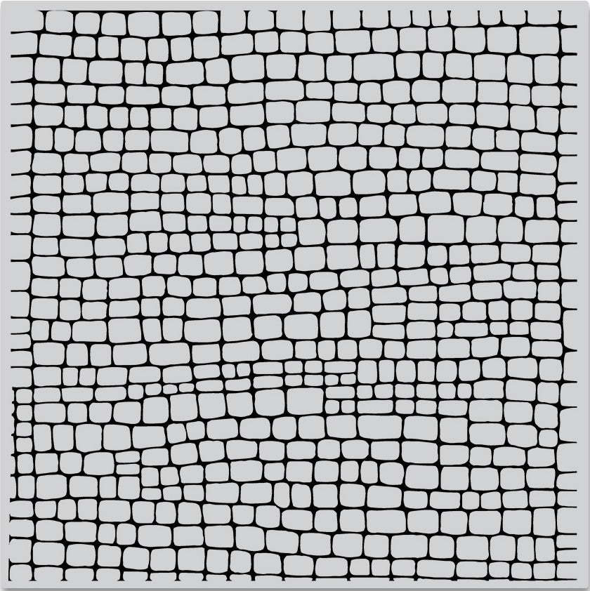 Hero Arts Background Cling Stamp 6"X6" - Cobblestone Bold Prints