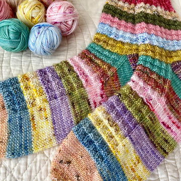 Scrappy Quilt Socks