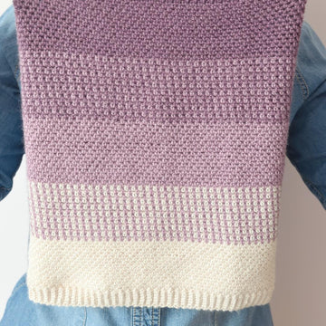 Ombre Moss Stitch Cowl