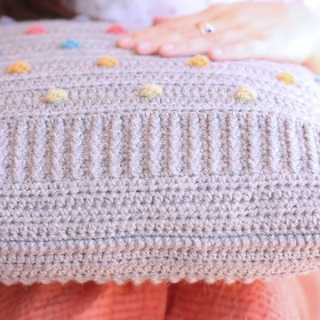 Colored bobbles pillow